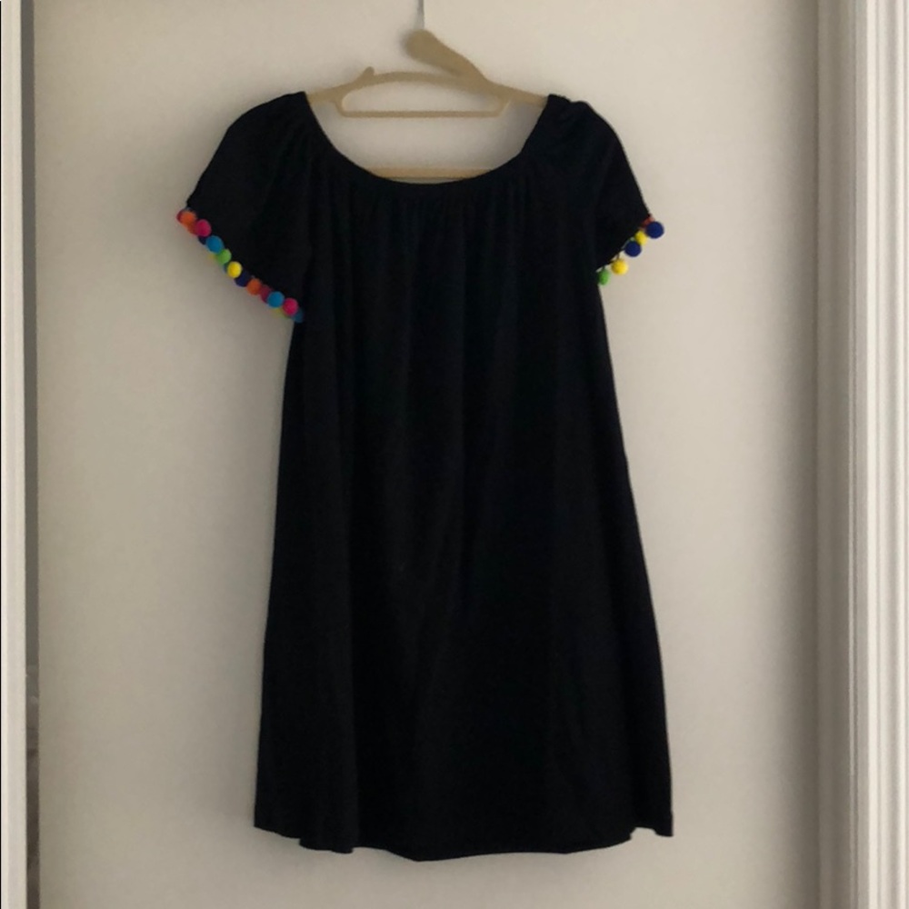 ASOS black off the shoulder dress